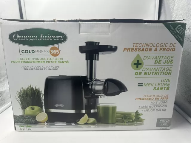 Omega Cold Press 365 Compact Masticating Horizontal Juicer H3000R