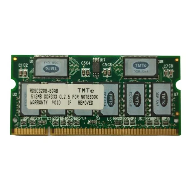 TMTc RDSC3208-60AB 512MB DDR RAM memory for laptop sodimm DDR333 module 512