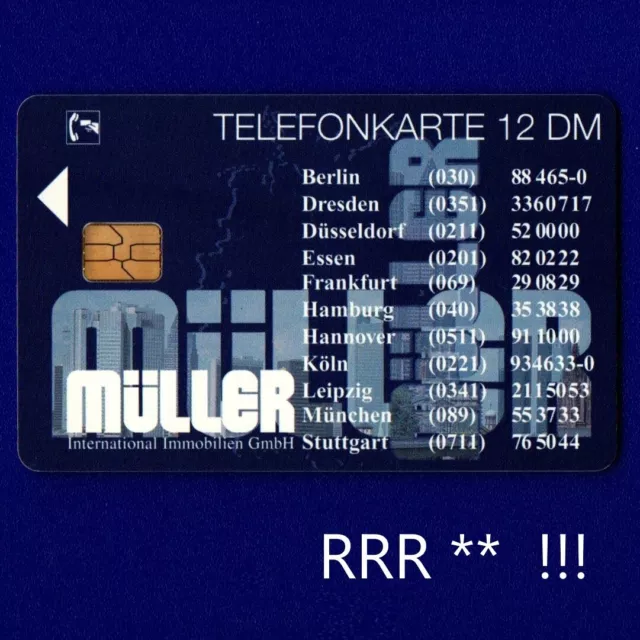 🙂 O 1795 1994 ** PIENO!!! MÜLLER International Immobilien GmbH SCHEDA TELEFONICA
