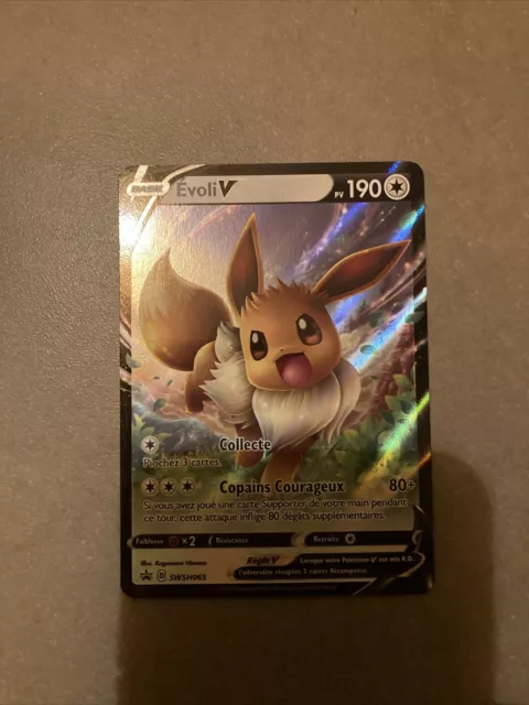 carte Pokémon SWSH065 Evoli V 190 PV - HOLO Promo NEUF FR