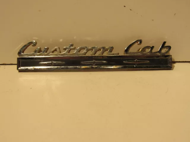 Vintage Chevrolet Custom Cab Ornament Badge Emblem Trim Nameplate Metal Rare
