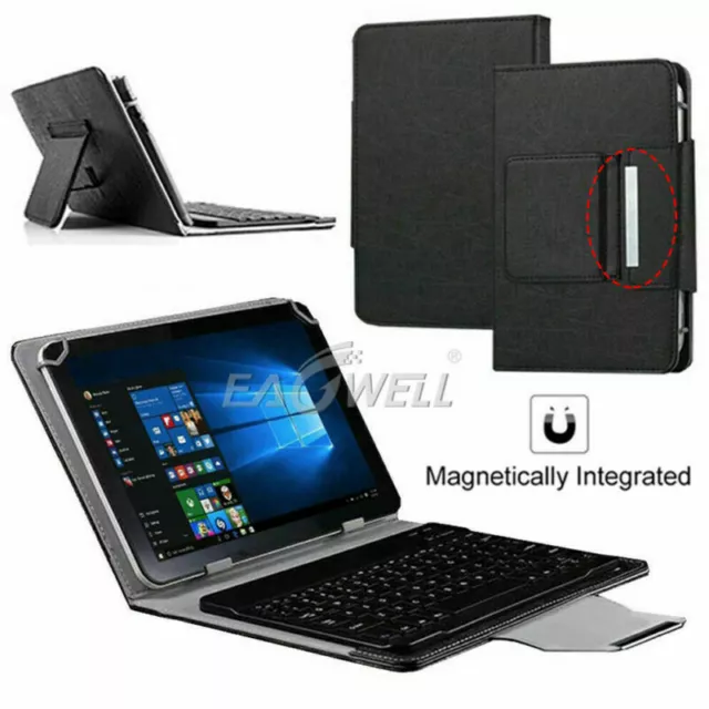 For Universal 7" 7.9" 8" Tablet PC Leather Case Bluetooth Keyboard Stand Cover