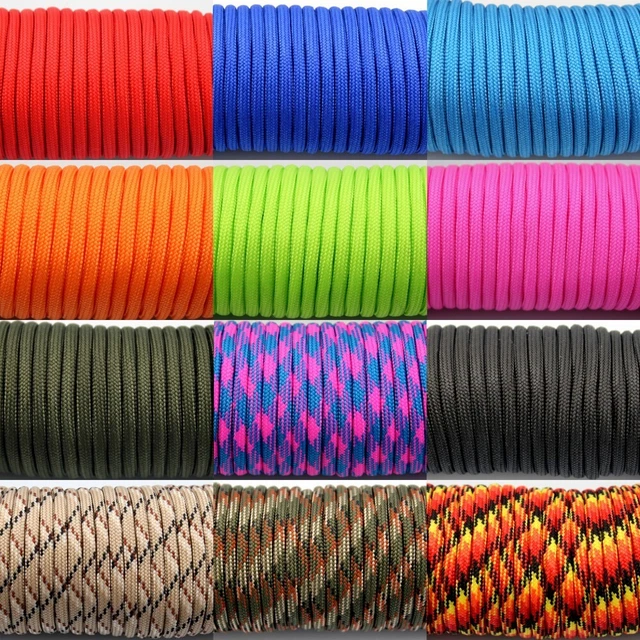 100FT 30M 4mm 7 Strand Core 550 Paracord Parachute Cord Camping Tent Rope