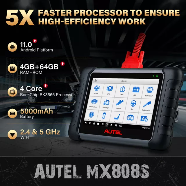 2024 Autel MaxiCOM MK808S PRO = MX808S PRO Bidirectional Car Diagnostic Scanner 3