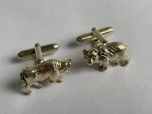 Tiffany bull hotsell bear cufflinks