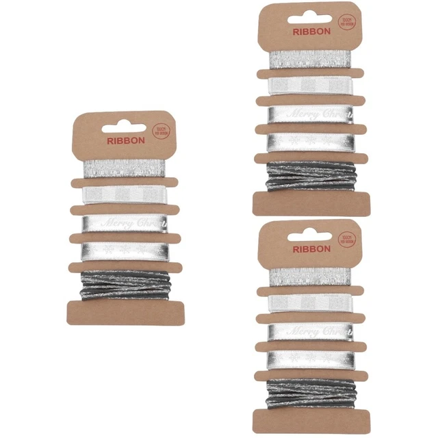 3 Sets Weihnachten Geschenk Band Weihnachten Haar Bogen Band