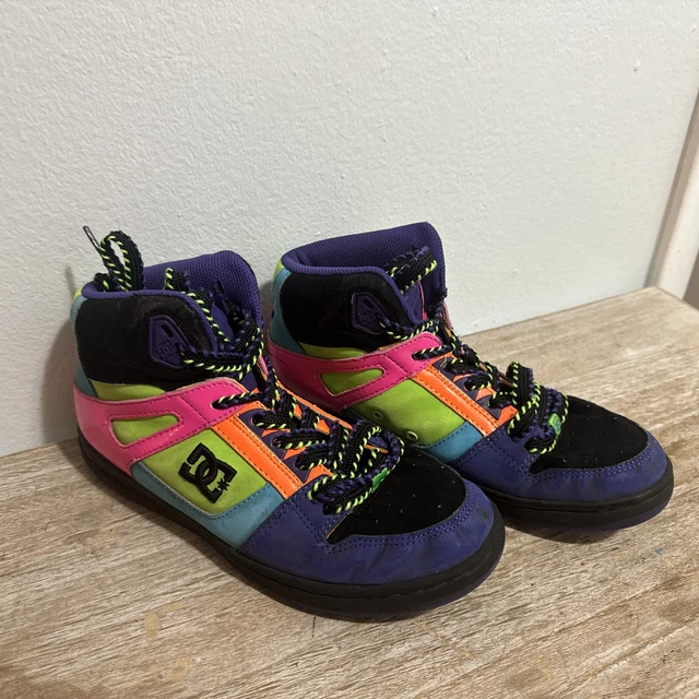 Neon dc high tops hot sale