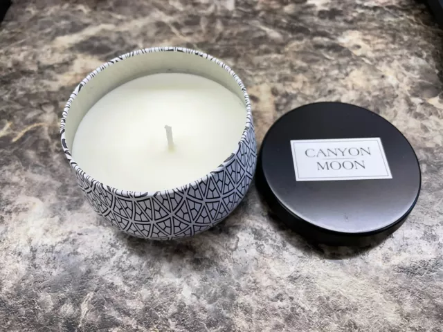 Canyon Moon Single Wick Vanilla Orchid Small Decorative Tin Candle