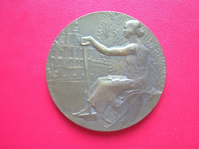 Médaille Bronze Études Historiques 1833-1933 – Boîte D'origine, Très Bon état