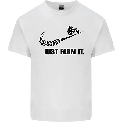 Just Fattoria Divertente Agricoltura Fattoria Agricoltore Da Uomo Cotone T-Shirt Tee Top