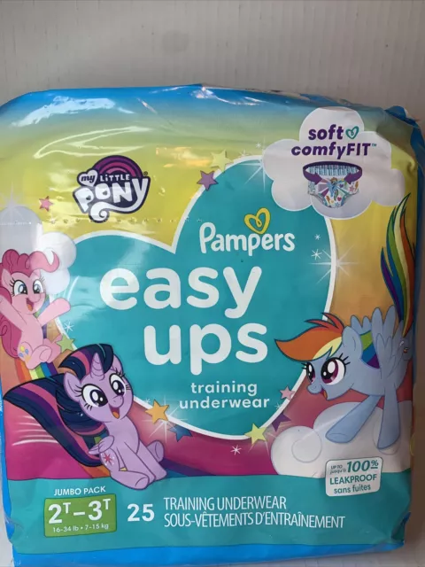 PAMPERS EASY UPS Girls' My Little Pony Disposable Training Underwear - 4T-5T  - $18.99 - PicClick