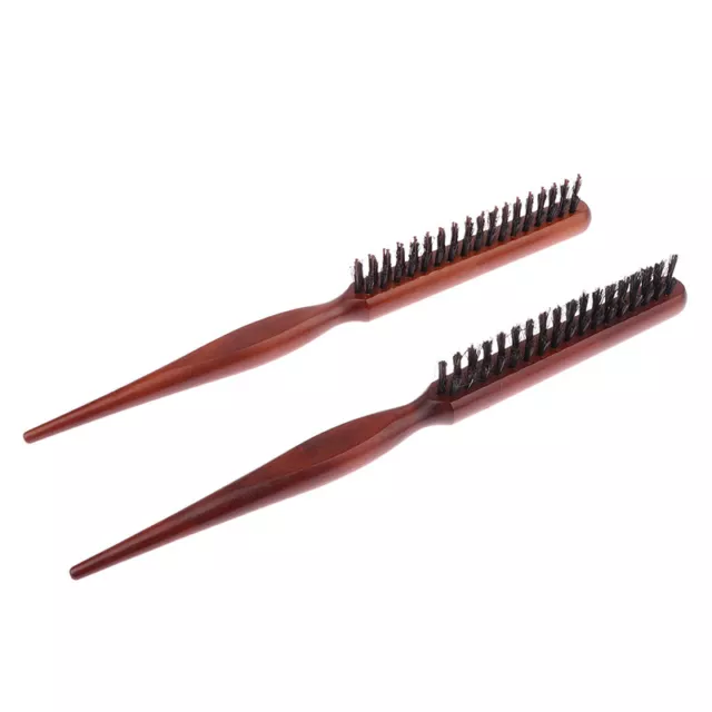 Hair Brushes Boar Bristle Slim Line Comb Hairbrush Extension Hairdressing Tool