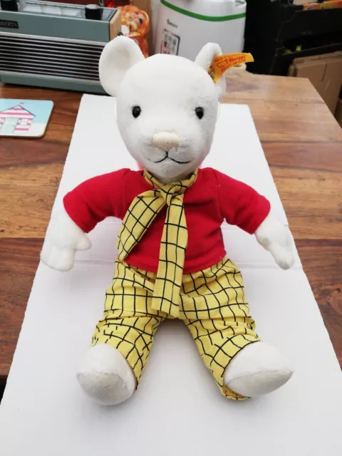 Steiff Rupert Bear - 12 Inches - Nice Condition- Label Says Express Paper - 2008