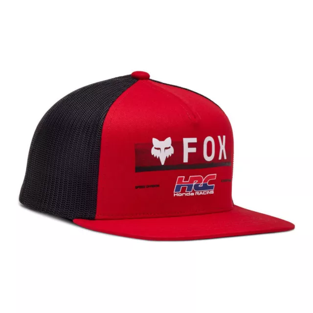 Fox Flexfit Cap HONDA Kappe Basecap Kids Schirmmütze Baseball-Cap rot