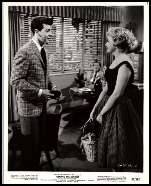 Diane Jergens + Jimmy Clanton In Teenage Millionaire (1961) Original Photo E 18