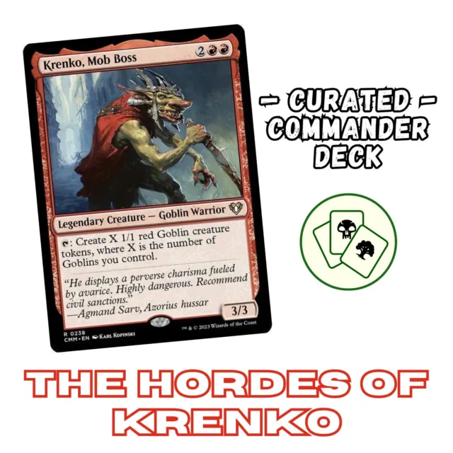 Krenko, Mob Boss - Goblin Tribal Deck | Custom Commander Deck | MTG EDH