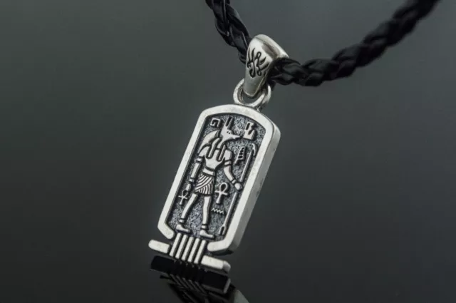 Egyptian God Anubis Pendant Handcrafted Ancient Culture Jewelry Unique Necklace