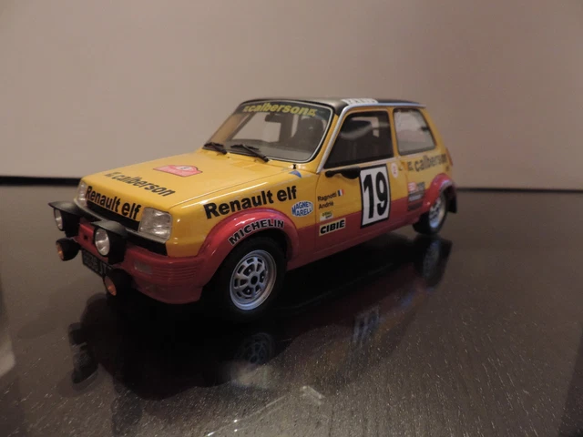 Maquette Renault 5 Alpine Turbo Gr2 TDC 1979 - Échelle 1/18 - Bleu - Résine - Ottomobile - Occasion