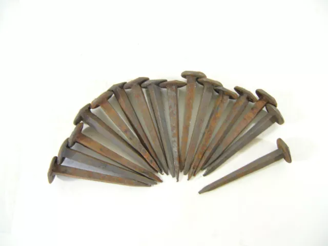 lot 16 clous fer forgé ancien , 5,8 cm  porte vintage déco industriel loft