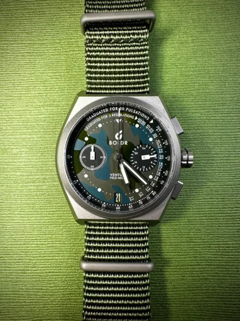 BOLDR Venture Field Medic Camo Green Watch