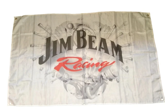 🔥✨⚡RARE EXTRA LARGE JIM BEAM RACING  FLAG - top Quality- ONLY ONE IN STOCK - ⚡✨