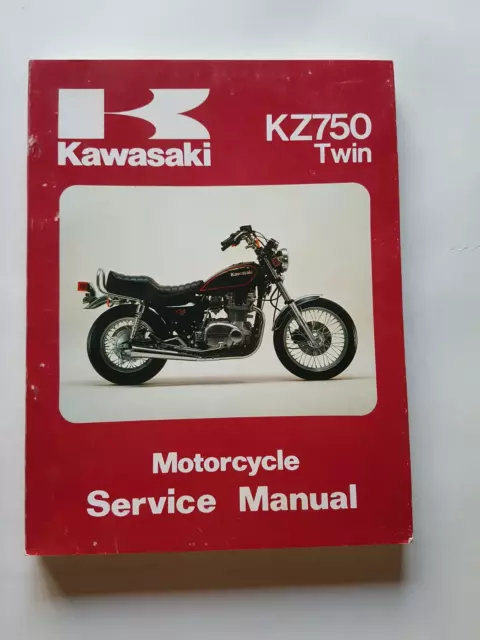 KAWASAKI KZ 750 TWIN 1979-82 manuale officina INGLESE originale workshop manual