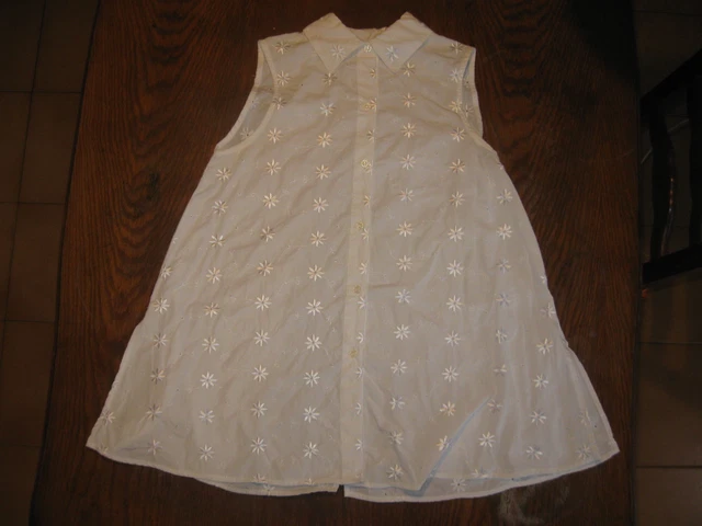 NAF NAF Superbe chemisier trapèze en broderie anglaise Blanche