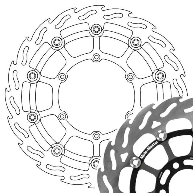 Bremsscheibe Moto-Master Flame vorn links schwimmend mit ABE