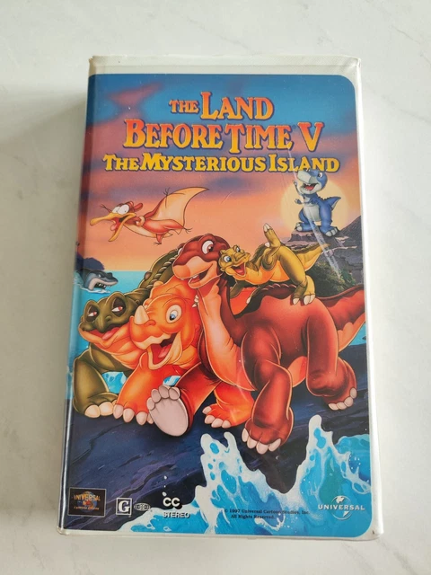1997 THE LAND Before Time V Mysterious Island Full Color Vhs Kids Movie ...