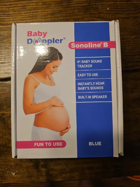 Sonoline B Baby Doppler Blue Heart Monitor Manual Ultrasound Tested & Working
