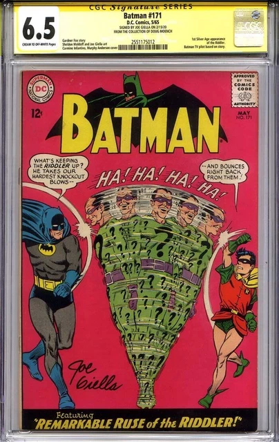 BATMAN 171 CGC 6.5 SS JOE GIELLA unique label designation DOUG MOENCH COLLECTION