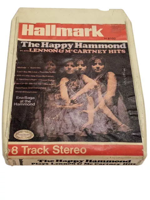 HAPPY HAMMOND | LENNON MCCARTNEY HITS | B+ | 8-track cassette cartridge