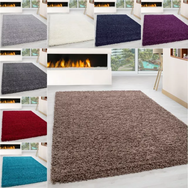 Thick Large Anti Slip Shaggy Rugs Soft Fluffy Rug Living Room Bedroom Carpet Mat