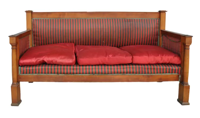 Banquette de style Empire en acajou années 1900