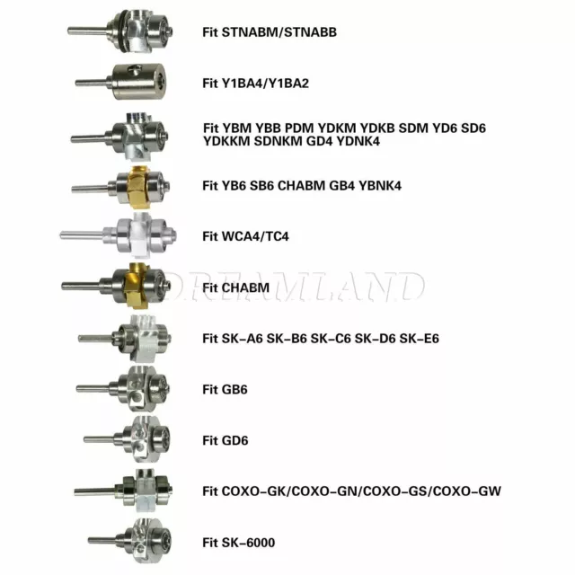 SANDENT YABANGBANG Dental Turbine Cartridge Rotor F/ LED High Speed Handpiece