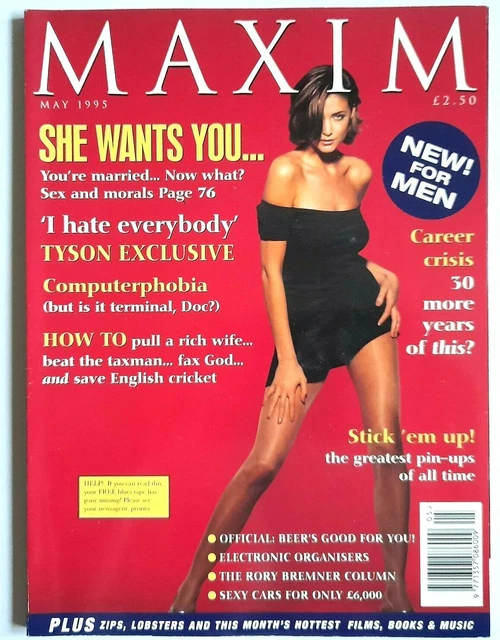 MAXIM MAGAZINE 1995 May UK Rare First Ever Issue! Near Mint! £21.99