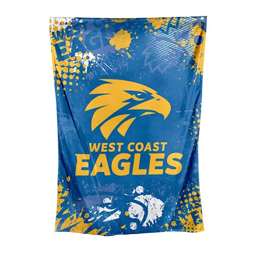 West Coast Eagles AFL Cape Wall Flag Banner Man Cave Bar Birthday Christmas Gift