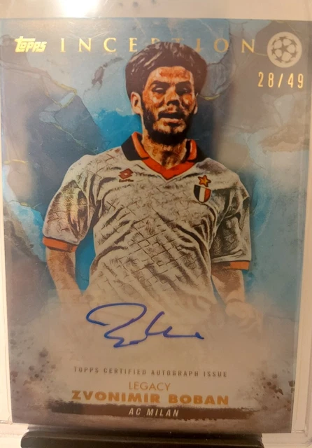 topps inception ZVONIMIR BOBAN サイン 2023 Topps Inception Zvonimir Boban UCL Legacy Auto Purple