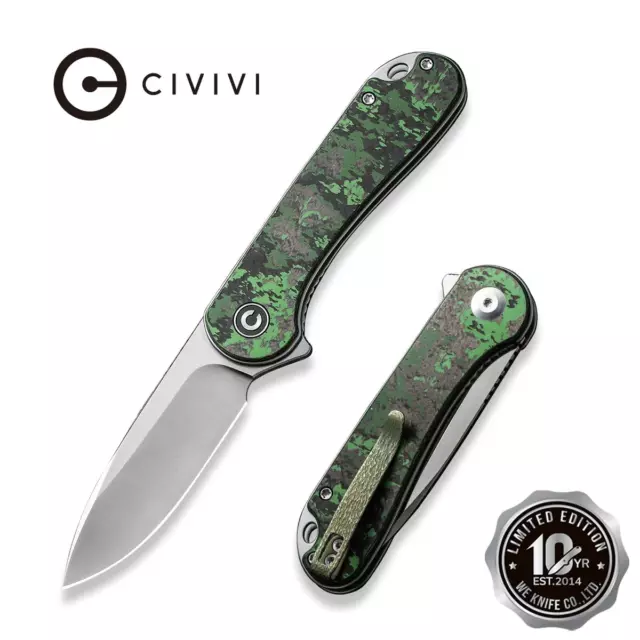 Civivi Knives Elementum C907A-6 Jungle Wear Fat Carbon S35VN 1/2014 Pocket Knife