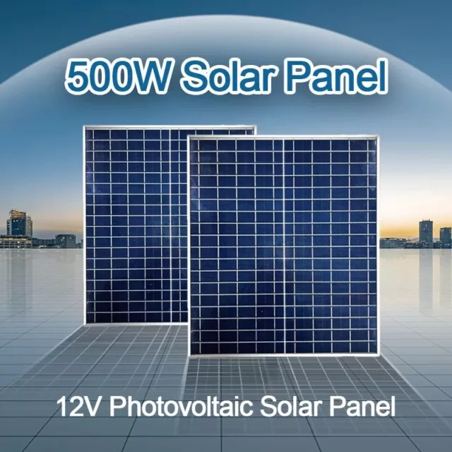 ECO-Baeerss 500W/1000W 12V Solar Panel 100A Controller Solar Plate