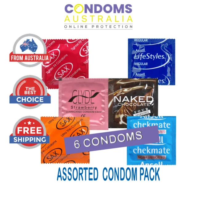 Assorted Sampler Condom Pack (6 Condoms)