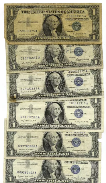 Lot of (100) $1 Silver Certificates 1935 & 1957 - United States Currency - B226