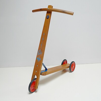 old wooden scooter