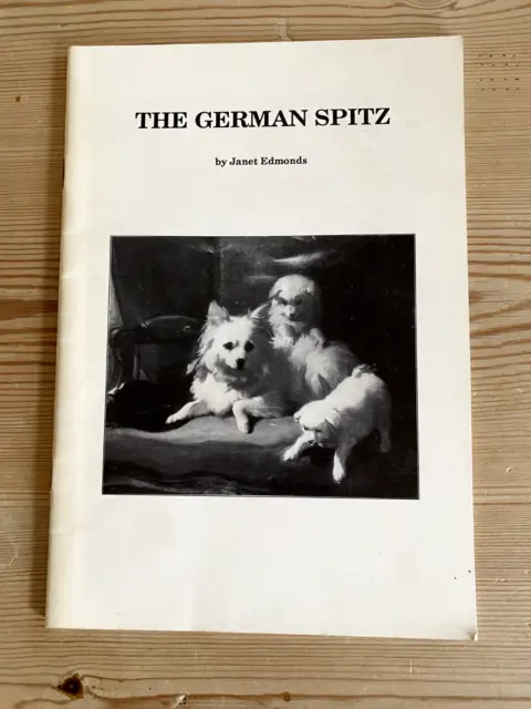 Rare German Spitz Dog Book 1St 1990 By Janet Edmonds Signed Privately Printed