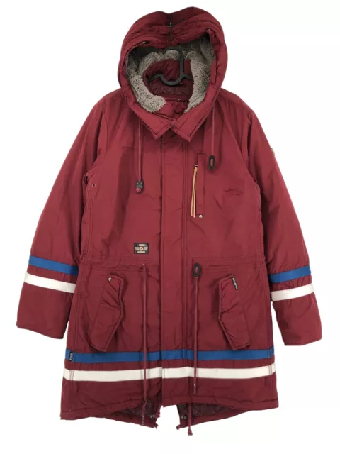 Khujo Uomo Parka Cappotto Giacca con Cappuccio Taglia L