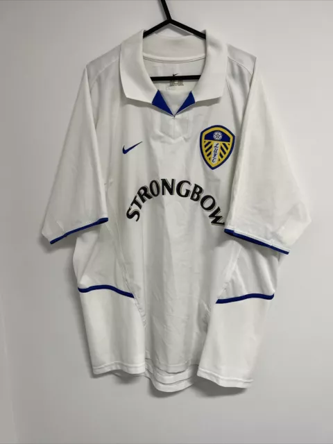 LEEDS UNITED 2000-2002 HOME FOOTBALL SHIRT JERSEY  Nike Large Vintage