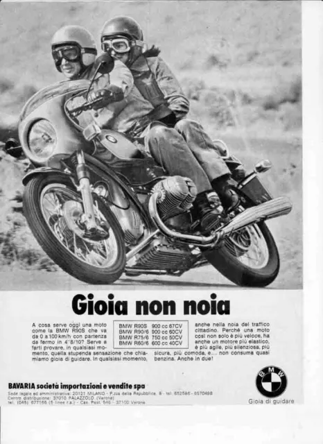 advertising Pubblicità- MOTO BMW  R 90S  '74-MAXIMOTO  MOTOSPORT EPOCA