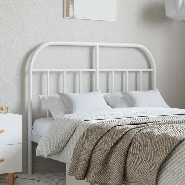 Testiera in Metallo Bianco 120 cm vidaXL
