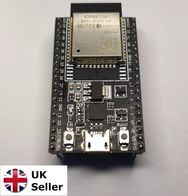 ESP32 (ESP32-WROOM-32D) Development Board Dual Core WiFi Bluetooth Devkit v4