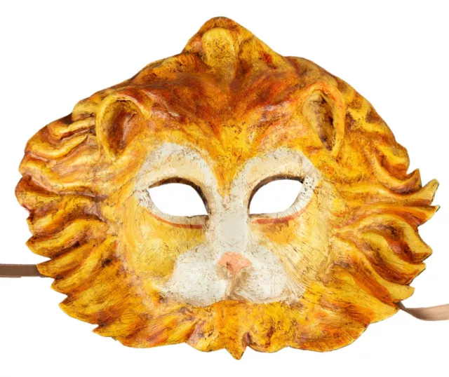 Máscara León Veneciana Decoración Mache Carnaval De - Pared - 1887